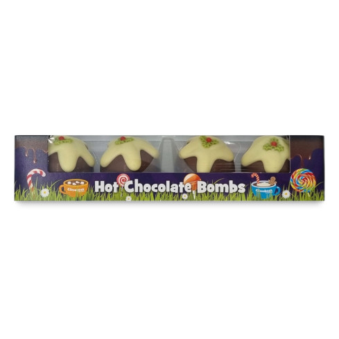 Christmas Pudding Hot Chocolate Bombs