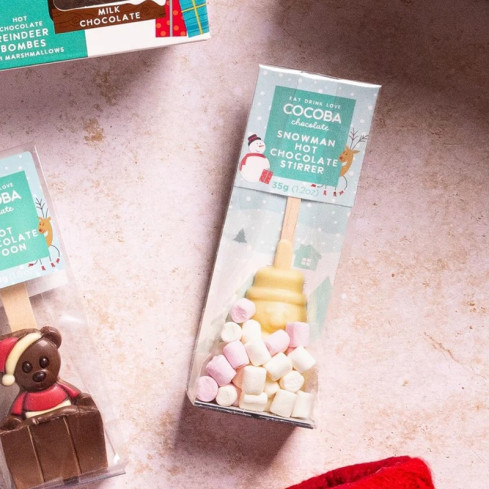 Christmas Snowman Hot Chocolate Stirrer
